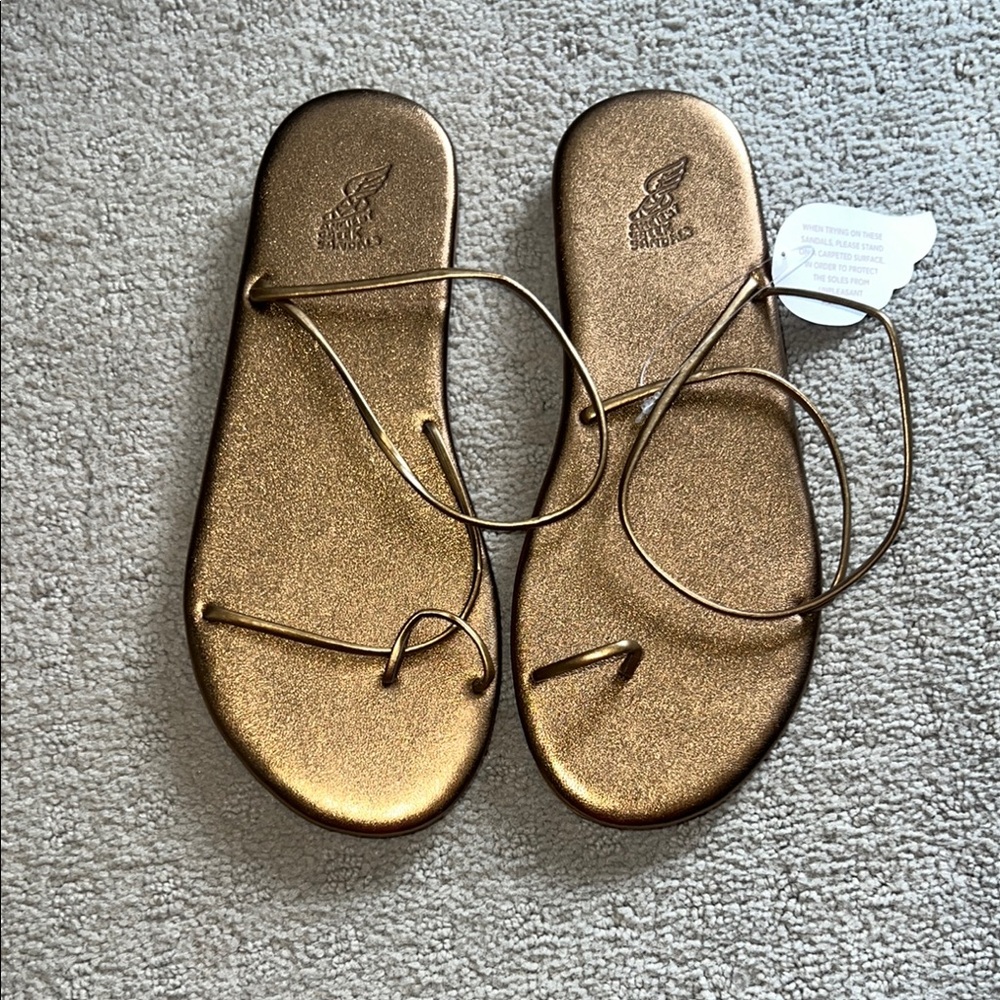 Ancient Greek Kansiz Leather Sandals Bronze